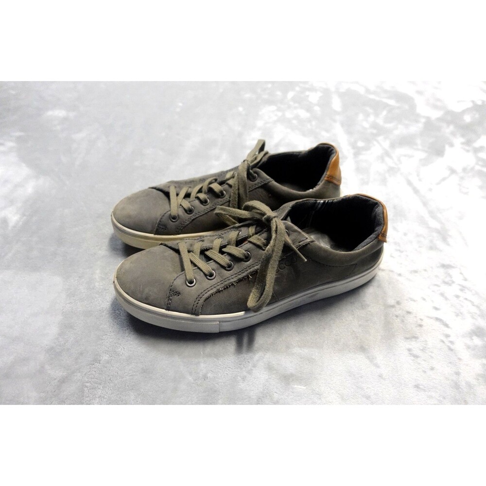 Ecco Soft 7 Mens Green Leather Low‎ Top Casual Sneakers Shoes Size EU 41- 7 US